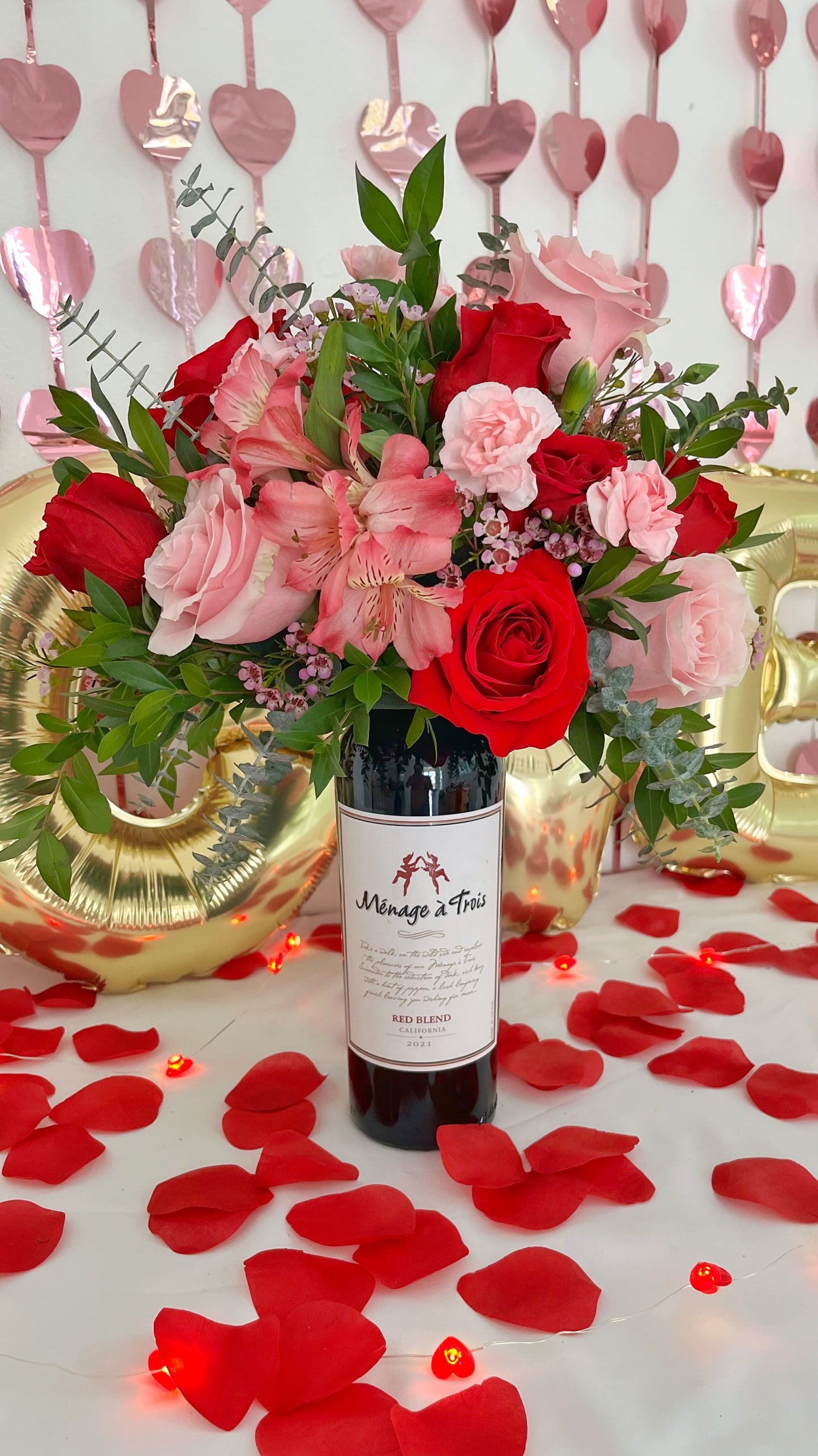 Yaitza Wine Bottle Flower