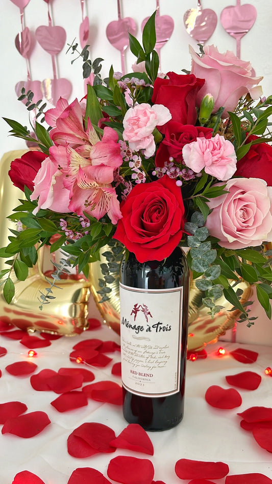 Yaitza Wine Bottle Flower